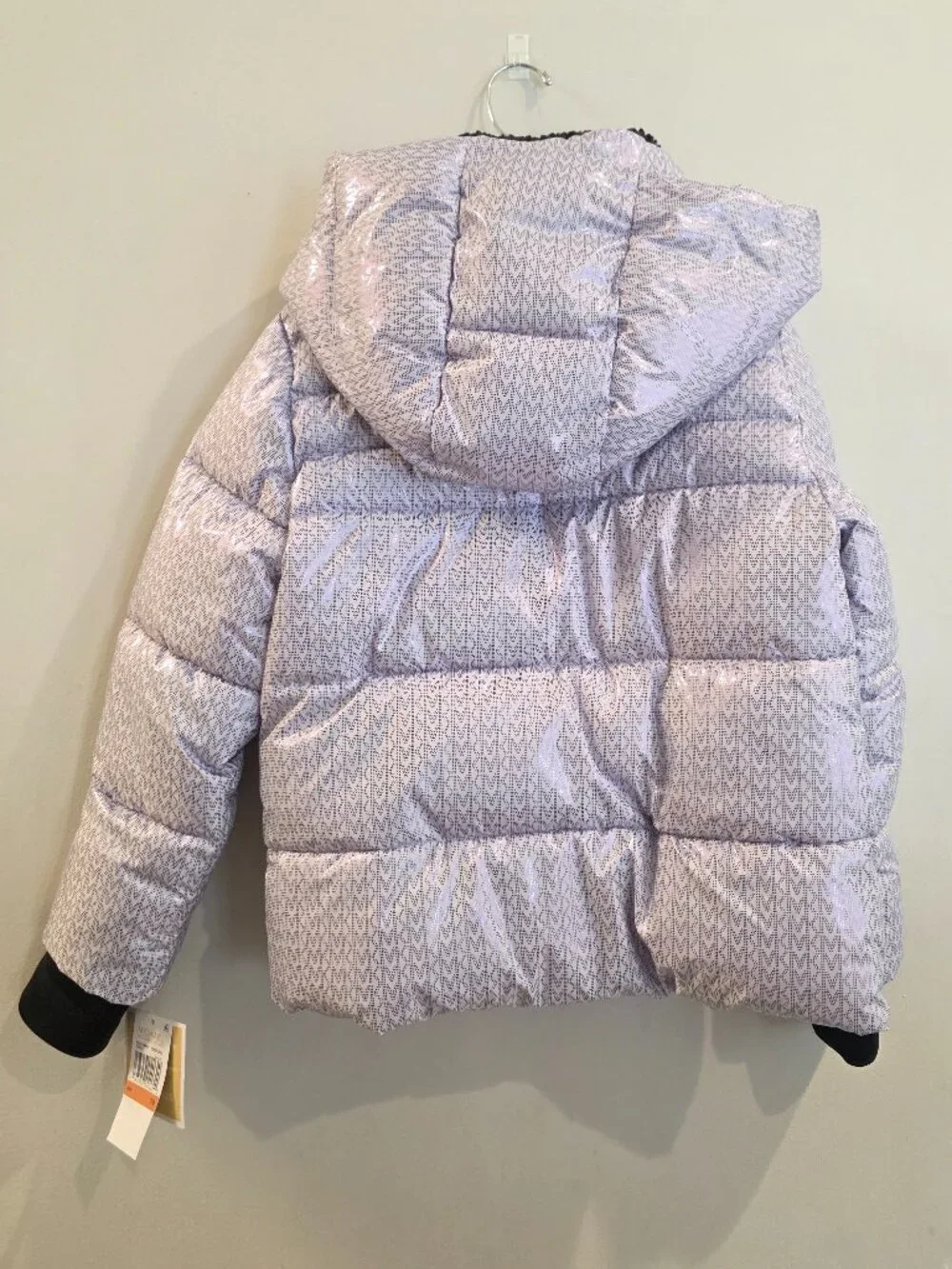 Michael Kors Metallic Purple Hooded Coat 7Y